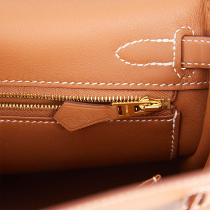 Hermes Kelly 25 Retourne Gold Swift Gold Hardware