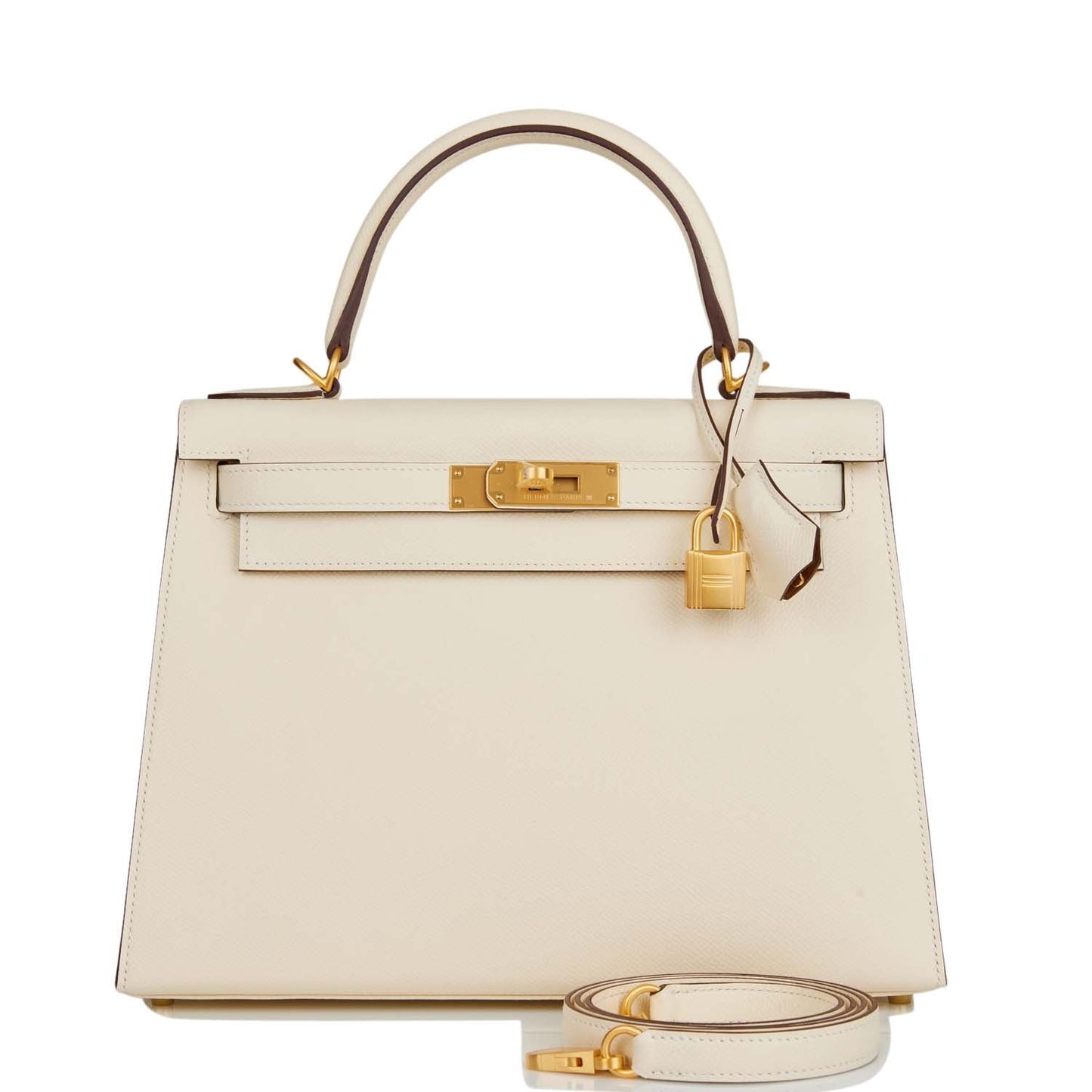 Hermes Special Order (HSS) Kelly 28 Sellier Nata Verso Epsom Brushed Gold Hardware