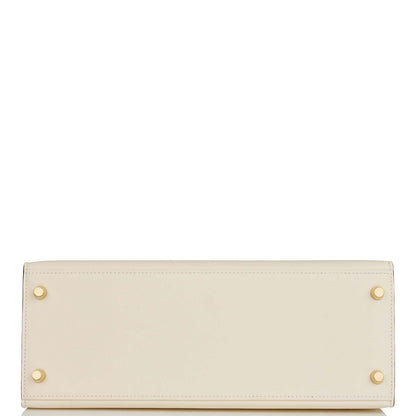 Hermes Special Order (HSS) Kelly 28 Sellier Nata Verso Epsom Brushed Gold Hardware