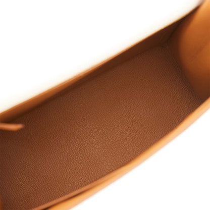 Hermes Special Order (HSS) Kelly 28 Sellier Nata Verso Epsom Brushed Gold Hardware