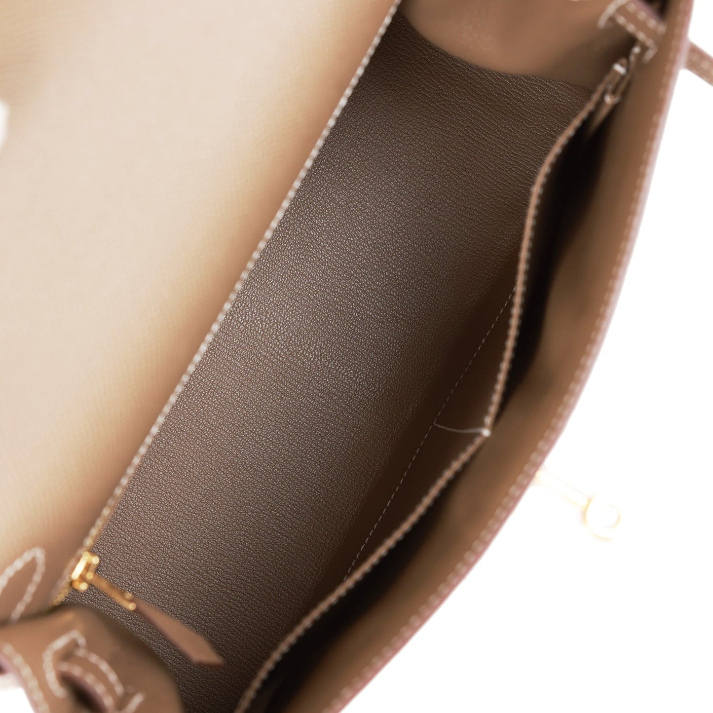Hermes Kelly 28 Sellier Etoupe Epsom Gold Hardware