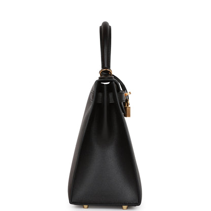 Hermes Kelly 28 Sellier Black Madame Gold Hardware