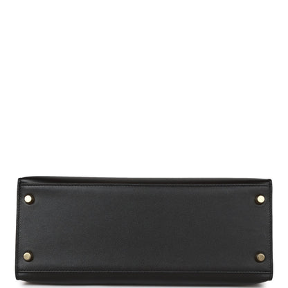 Hermes Kelly 28 Sellier Black Madame Gold Hardware