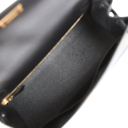 Hermes Kelly 28 Sellier Black Madame Gold Hardware