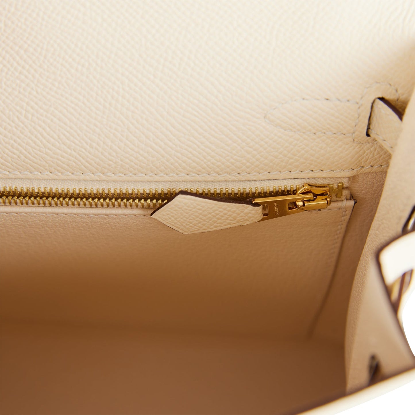 Hermes Kelly 25 Sellier Nata Epsom Gold Hardware