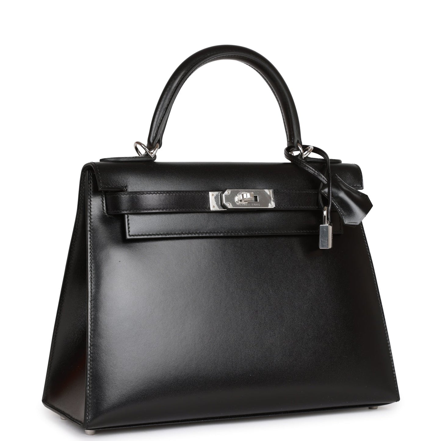 Hermes Kelly 28 Sellier Black Box Palladium Hardware