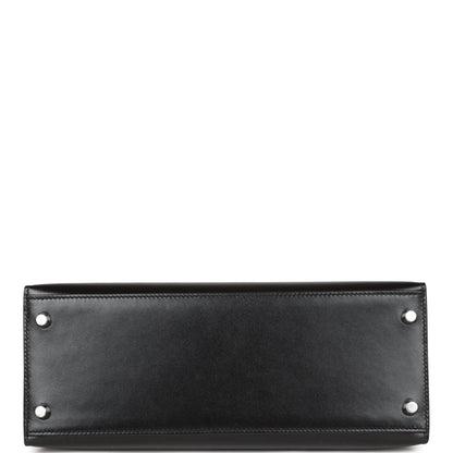 Hermes Kelly 28 Sellier Black Box Palladium Hardware