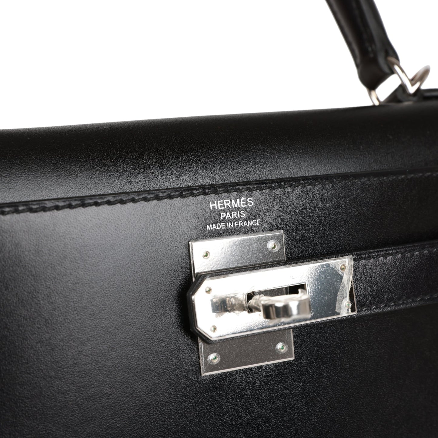 Hermes Kelly 28 Sellier Black Box Palladium Hardware