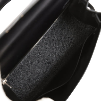 Hermes Kelly 28 Sellier Black Box Palladium Hardware