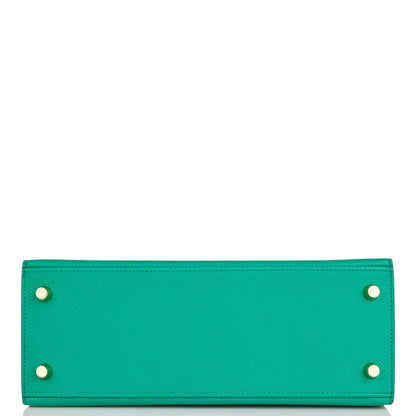 Hermes Kelly 25 Sellier Vert Jade Epsom Gold Hardware