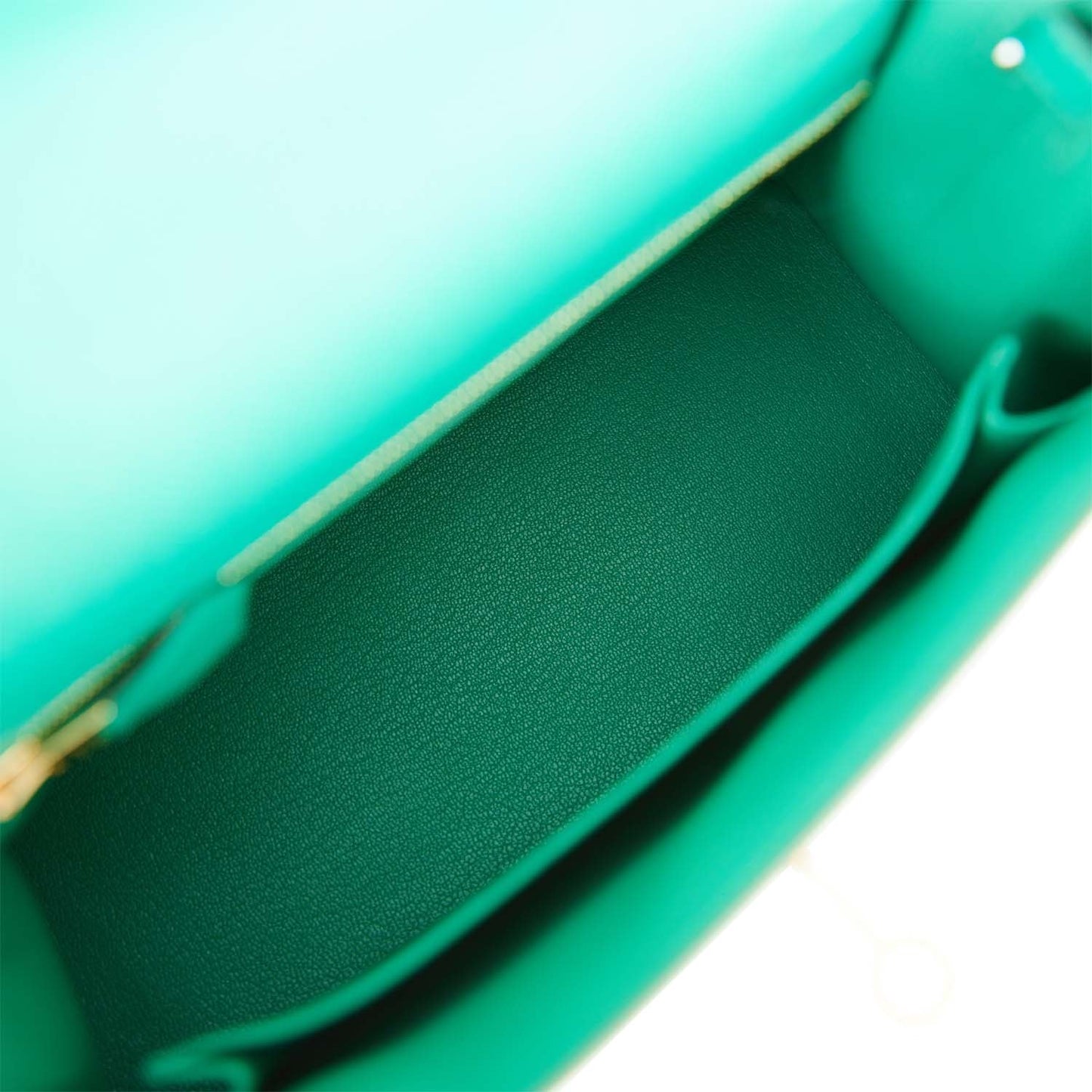 Hermes Kelly 25 Sellier Vert Jade Epsom Gold Hardware