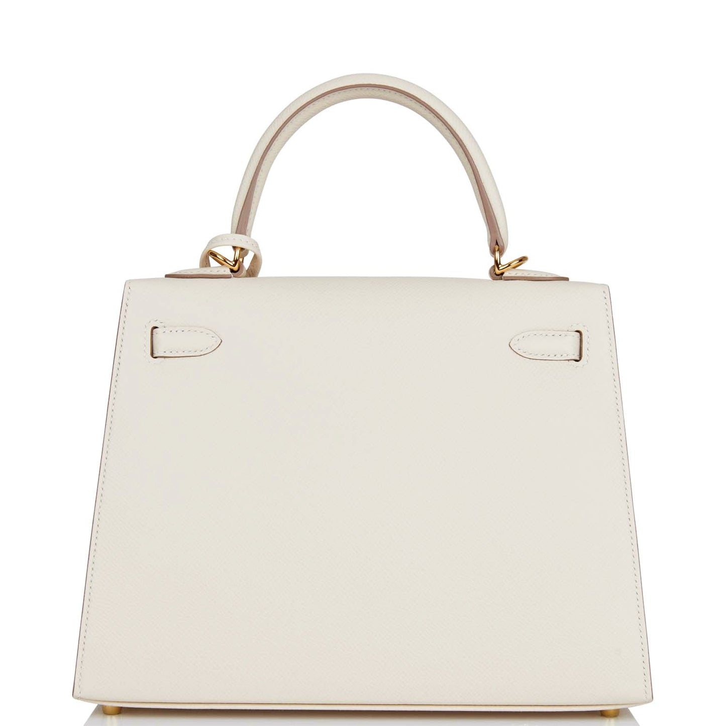 Hermes Kelly 25 Sellier Craie Epsom Gold Hardware