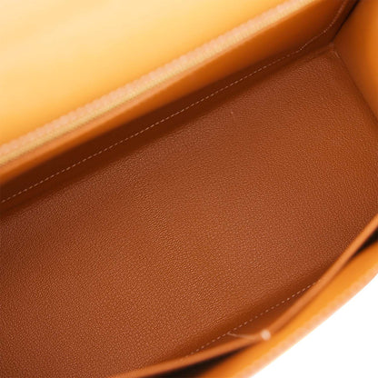 Hermes Kelly 28 Sellier Gold Epsom Gold Hardware