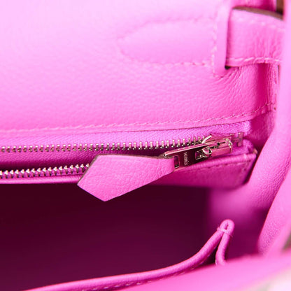 Hermes Kelly 28 Retourne Magnolia Evercolor Palladium Hardware