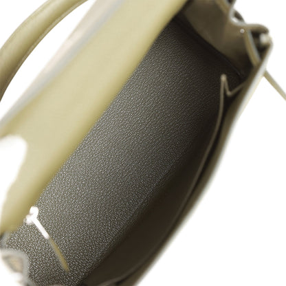 Hermes Kelly 25 Retourne Vert Veronese Togo Palladium Hardware