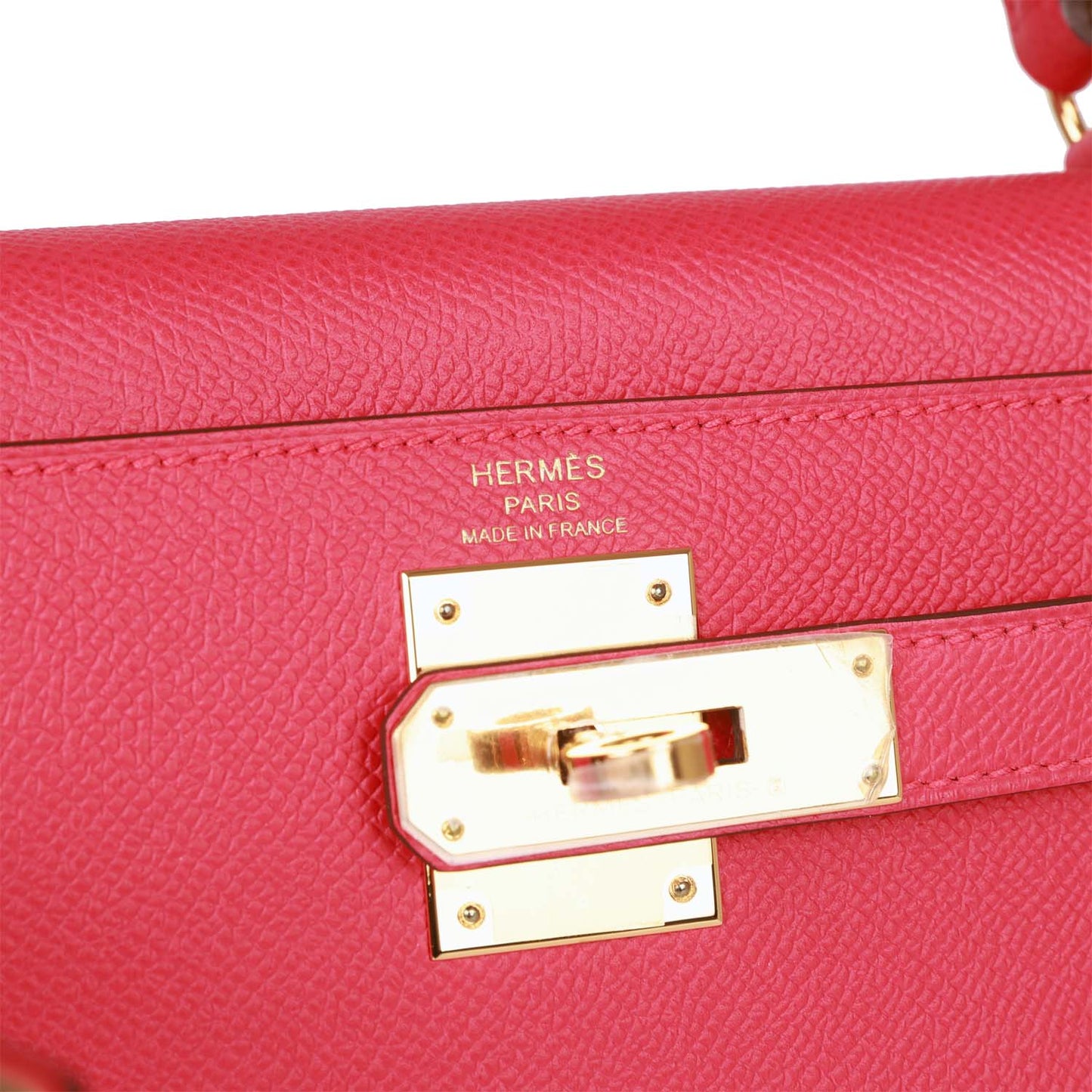 Hermes Kelly 28 Sellier Rose Extreme Epsom Gold Hardware