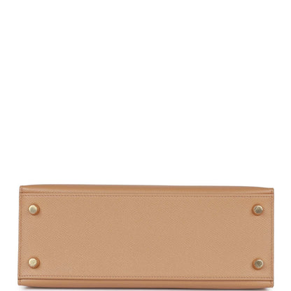 Hermes Kelly 25 Sellier Chai Epsom Gold Hardware