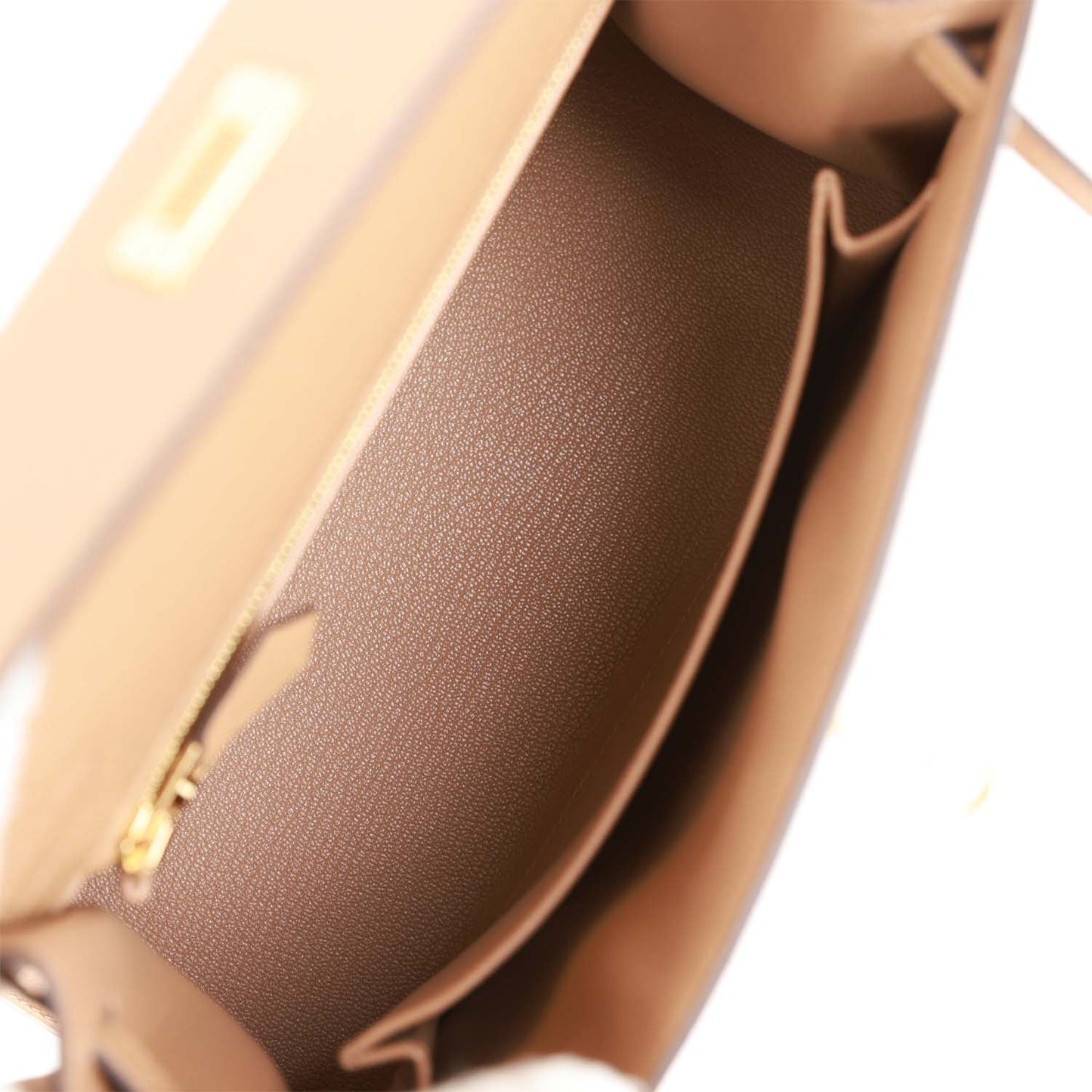 Hermes Kelly 25 Sellier Chai Epsom Gold Hardware