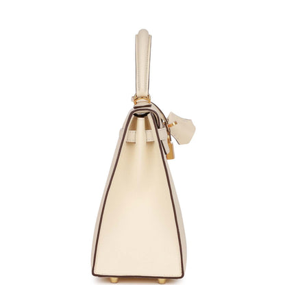 Hermes Kelly 25 ellier Nata Epsom Gold Hardware