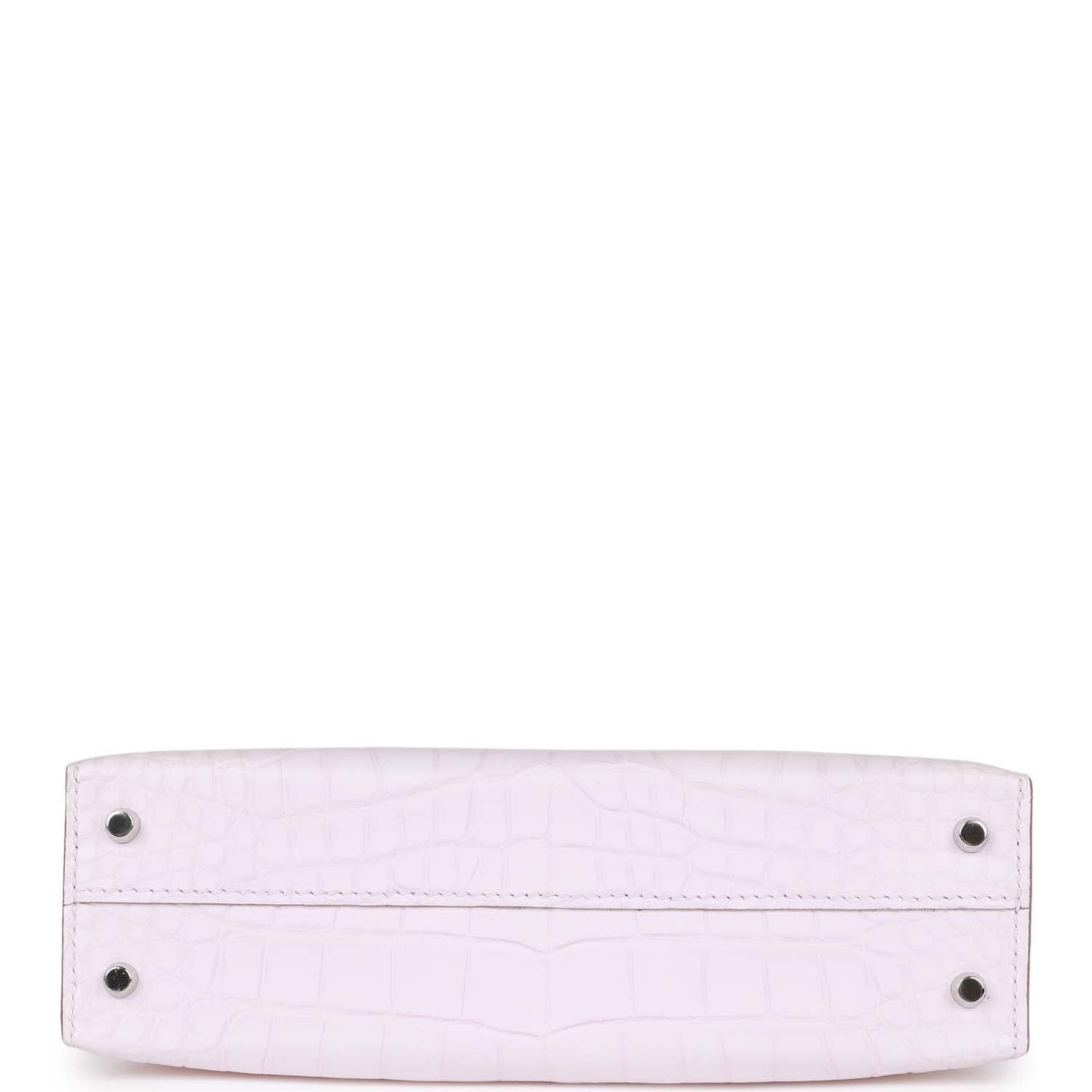Hermes Kelly 20 Sellier Mauve Pale Satin Boreal Alligator Palladium Hardware