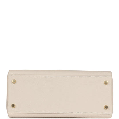 Hermes Kelly 28 Retourne Craie Togo Gold Hardware