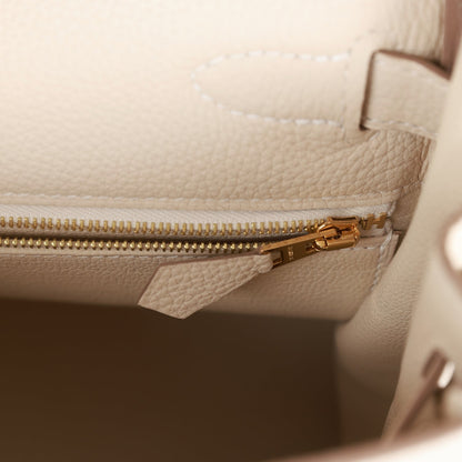 Hermes Kelly 28 Retourne Craie Togo Gold Hardware