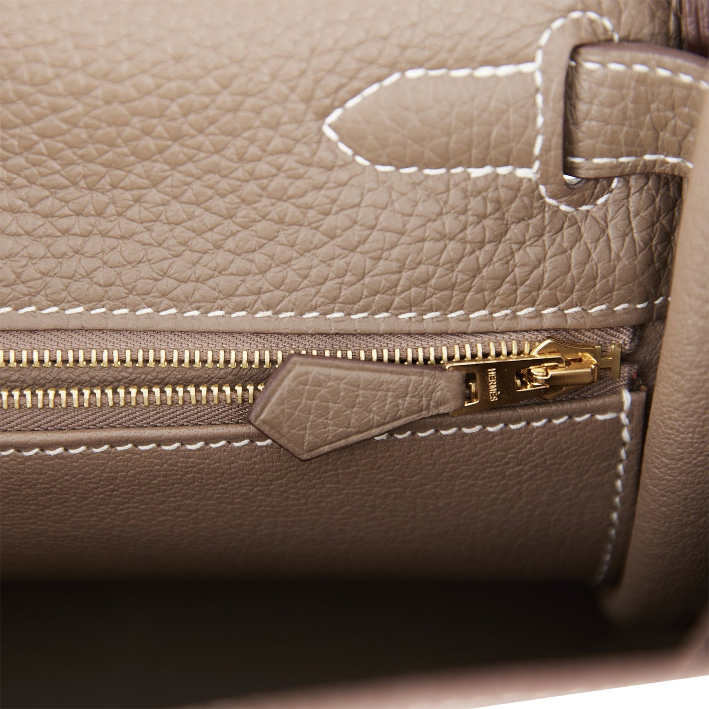 Hermes Kelly 28 Retourne Etoupe Clemence Gold Hardware