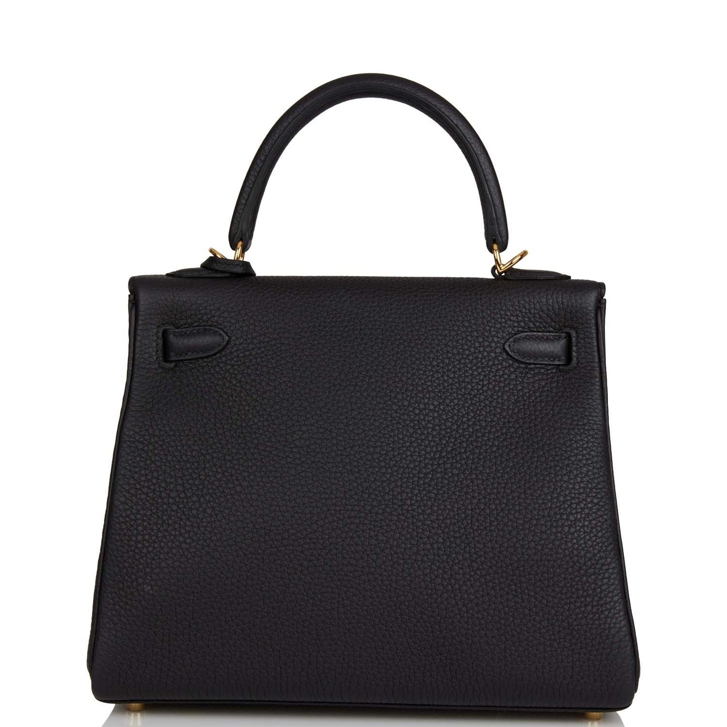 Hermes Kelly 25 Retourne Black Togo Gold Hardware