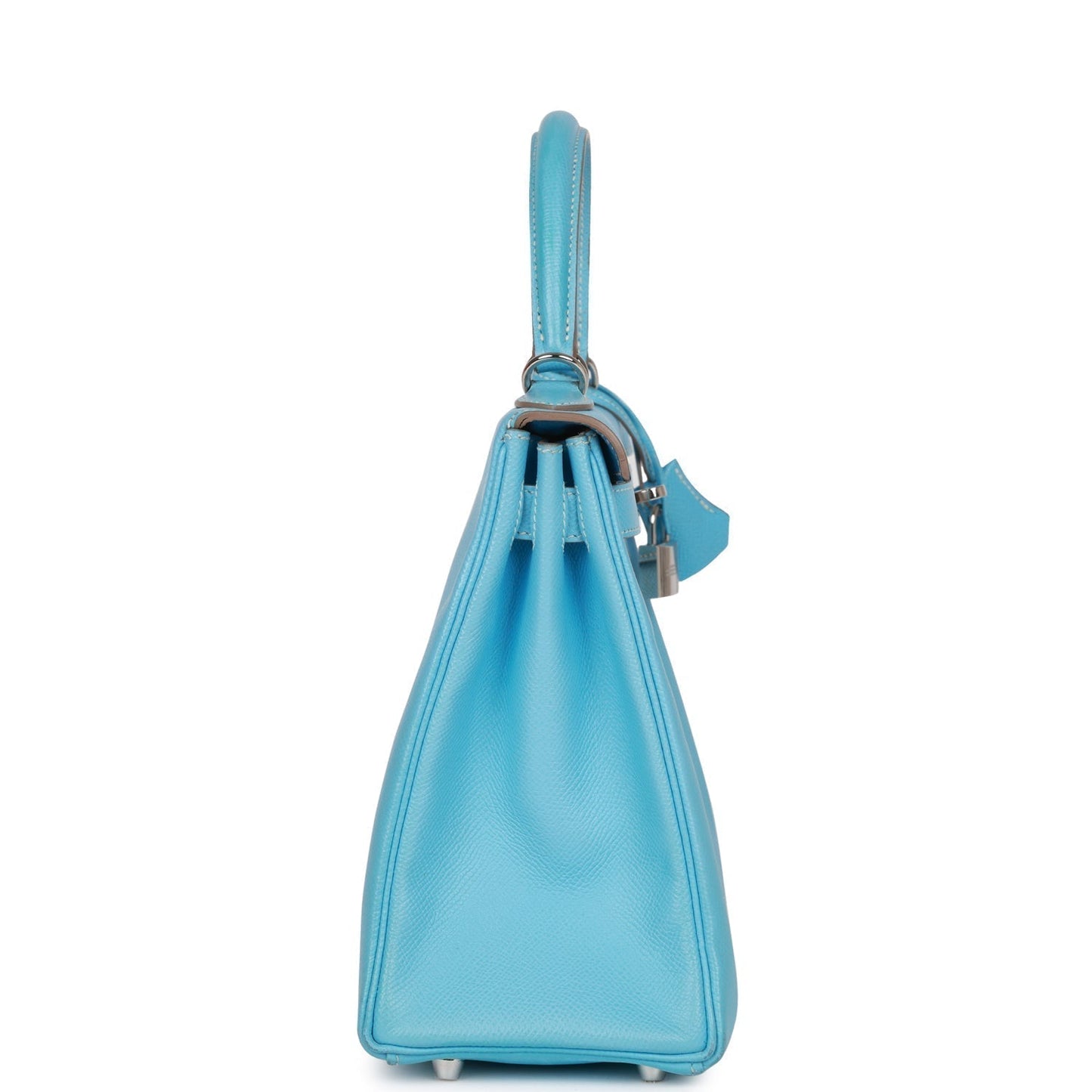 Hermes Kelly 28 Retourne Celeste Candy Epsom Palladium Hardware
