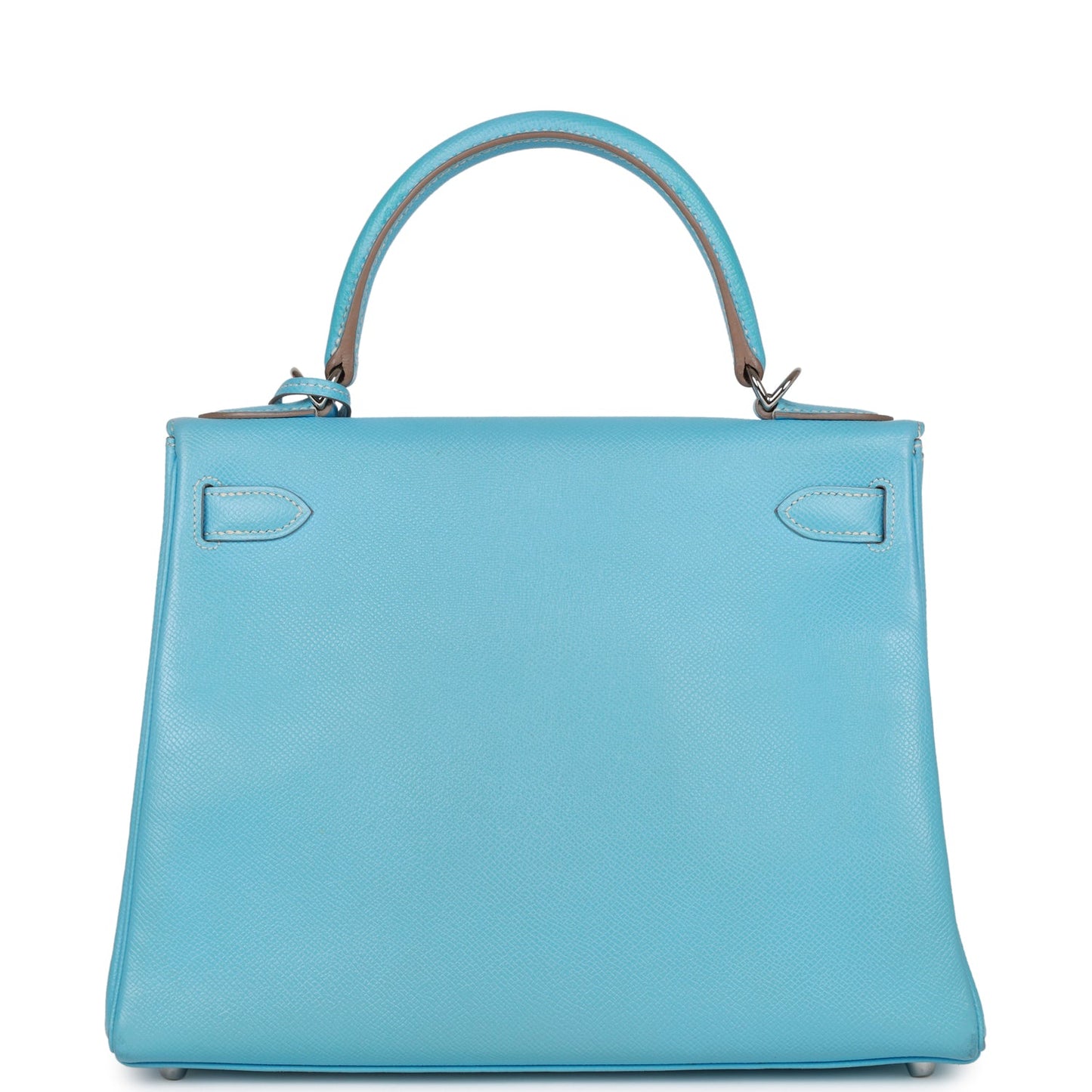 Hermes Kelly 28 Retourne Celeste Candy Epsom Palladium Hardware