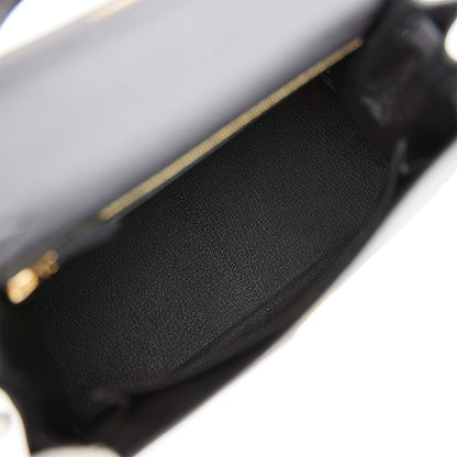Hermes Kelly 25 Retourne Black Togo Gold Hardware