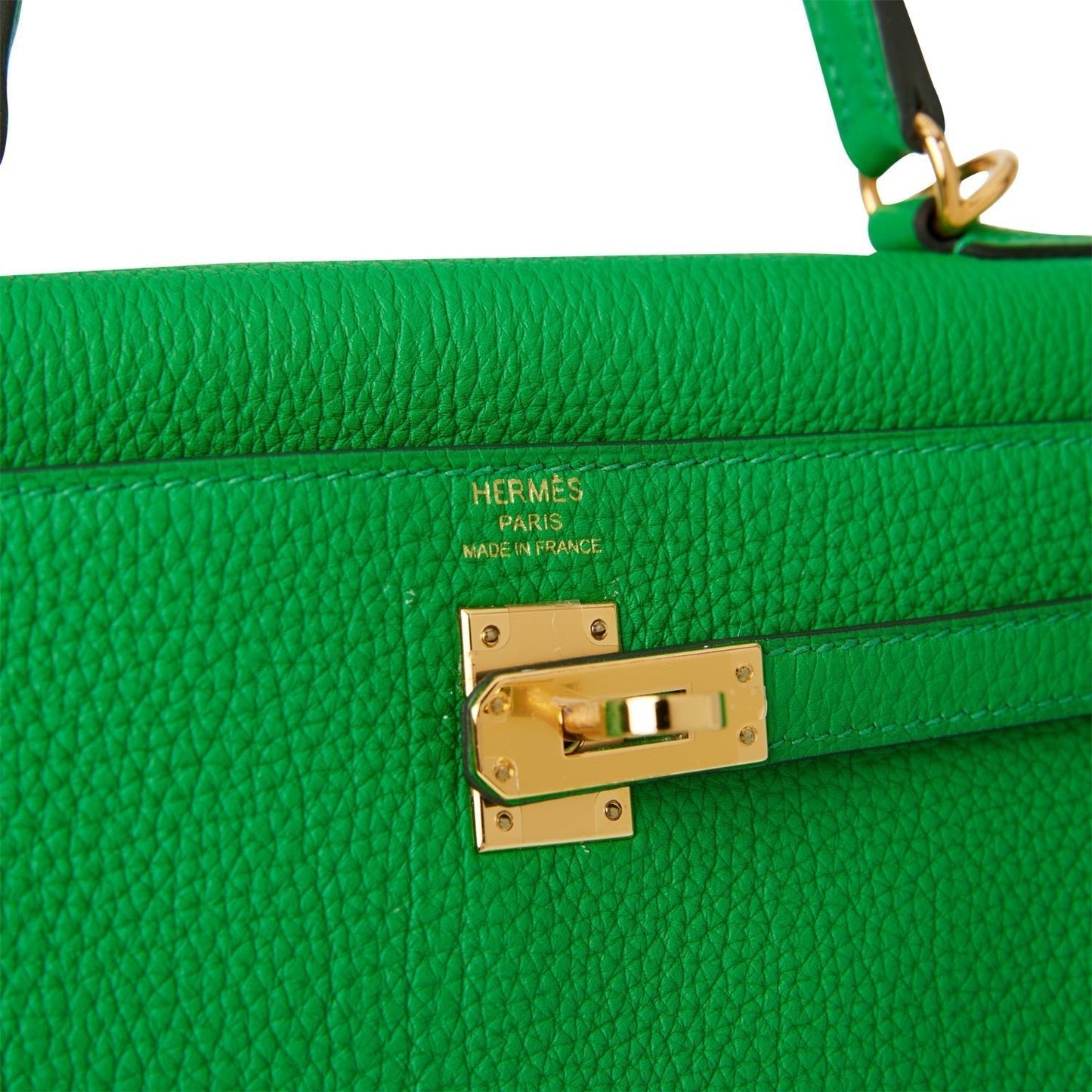 Hermes Kelly 25 Retourne Bambou Togo Gold Hardware