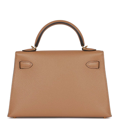 Hermes Kelly 20 Sellier Chai Epsom Gold Hardware for