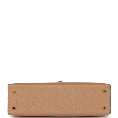 Hermes Kelly 20 Sellier Chai Epsom Gold Hardware for