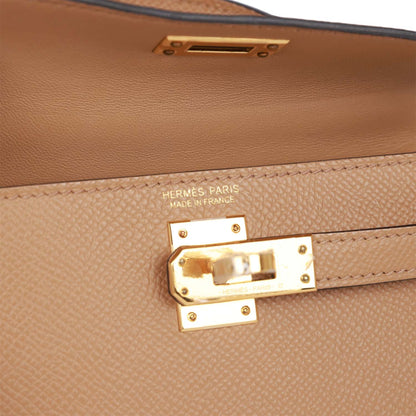 Hermes Kelly 20 Sellier Chai Epsom Gold Hardware for
