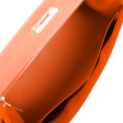 Hermes Kelly 32 Sellier Feu Epsom Palladium Hardware