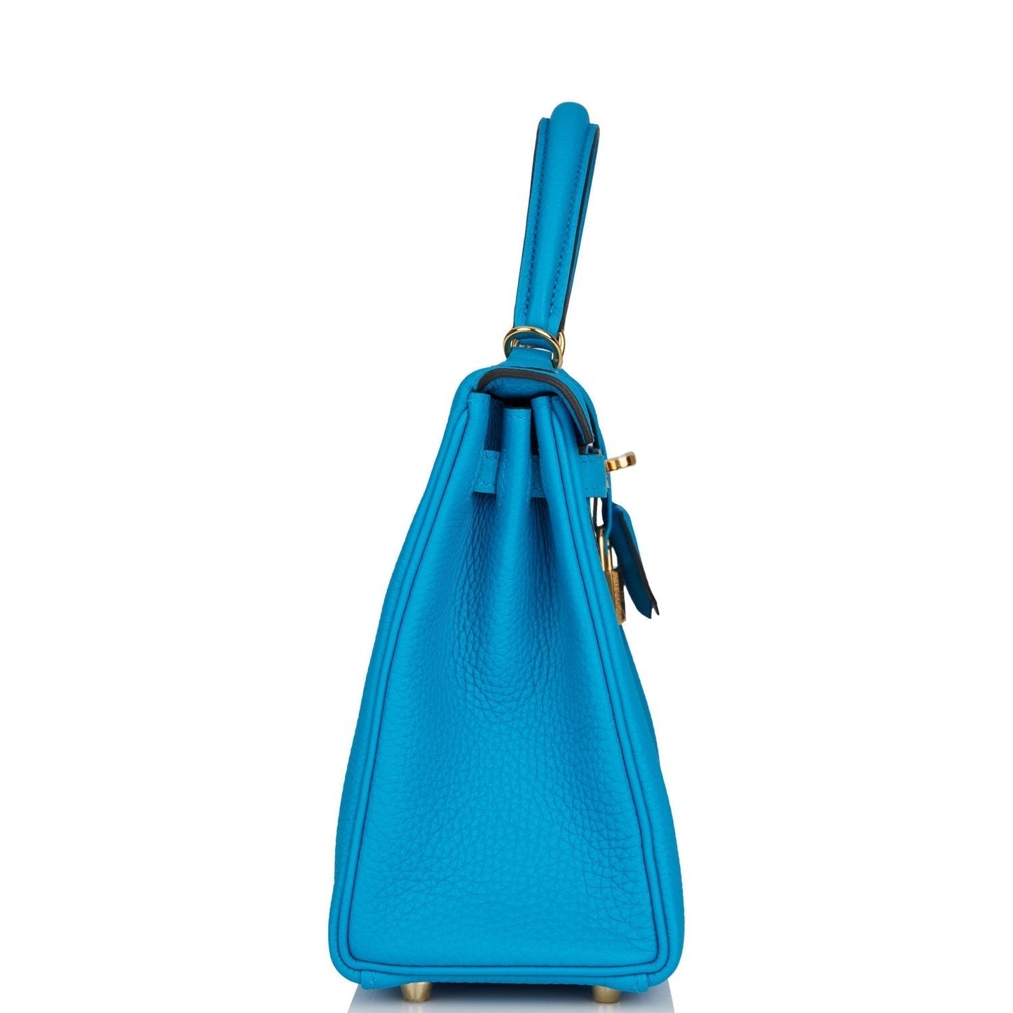 Hermes Kelly 25 Retourne Bleu Zanzibar Togo Gold Hardware