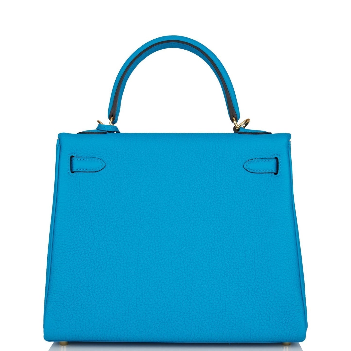 Hermes Kelly 25 Retourne Bleu Zanzibar Togo Gold Hardware