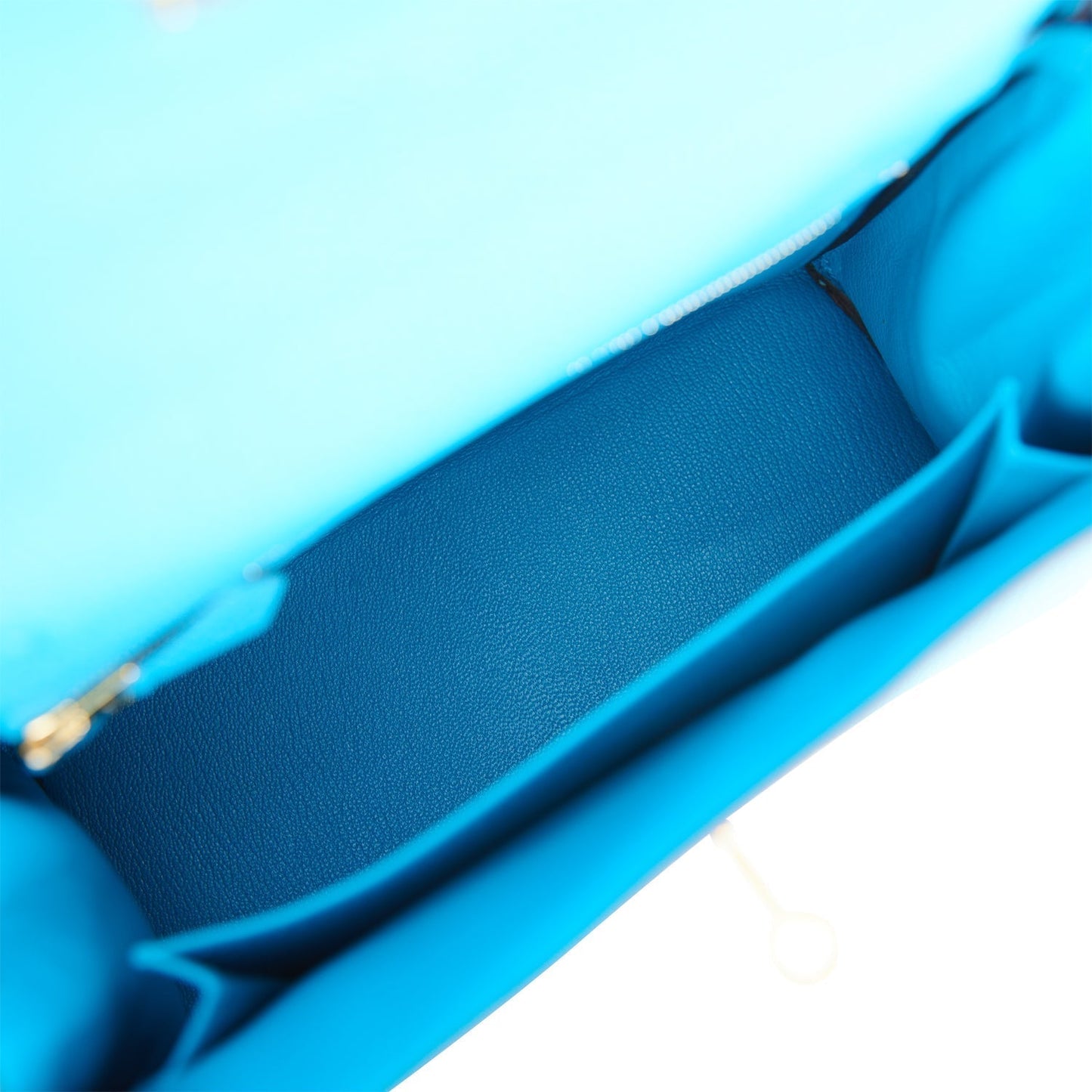 Hermes Kelly 25 Retourne Bleu Zanzibar Togo Gold Hardware
