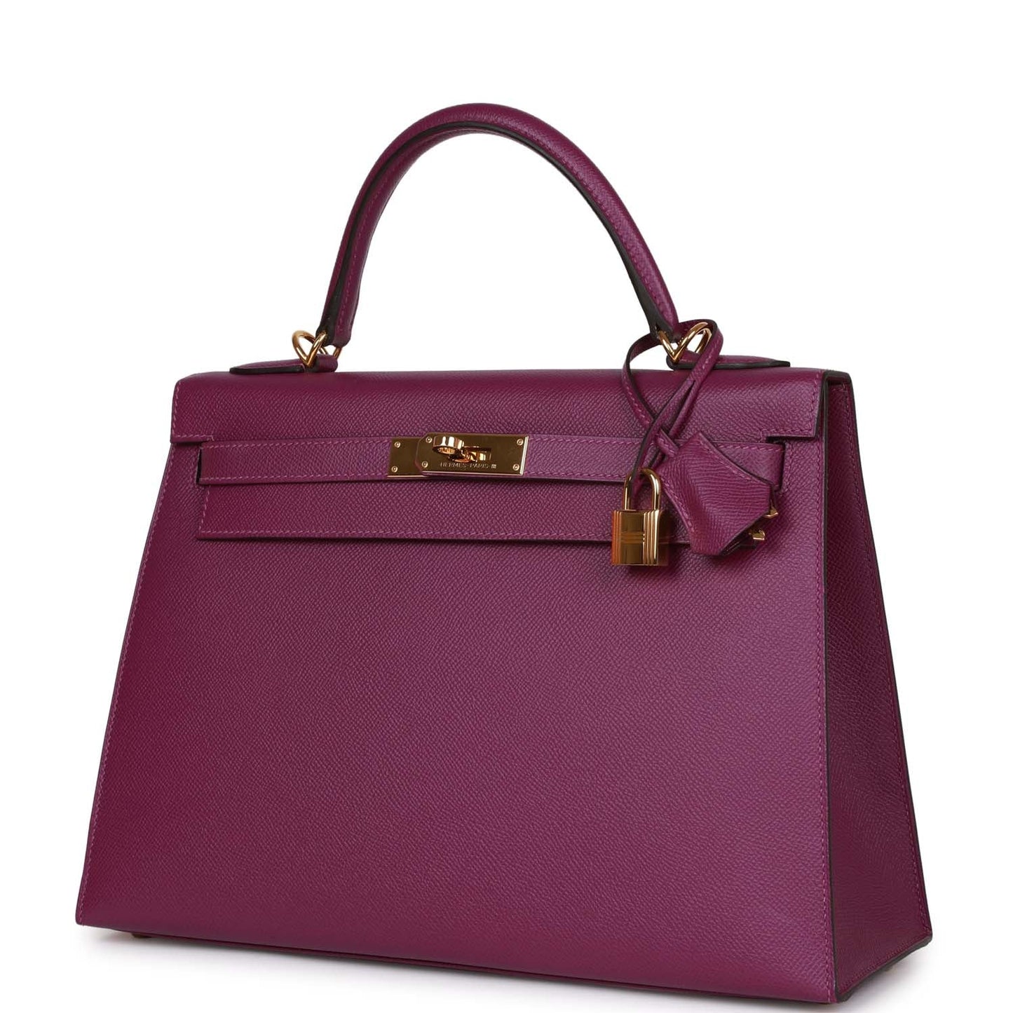 Hermes Kelly 32 Sellier Anemone Epsom Gold Hardware