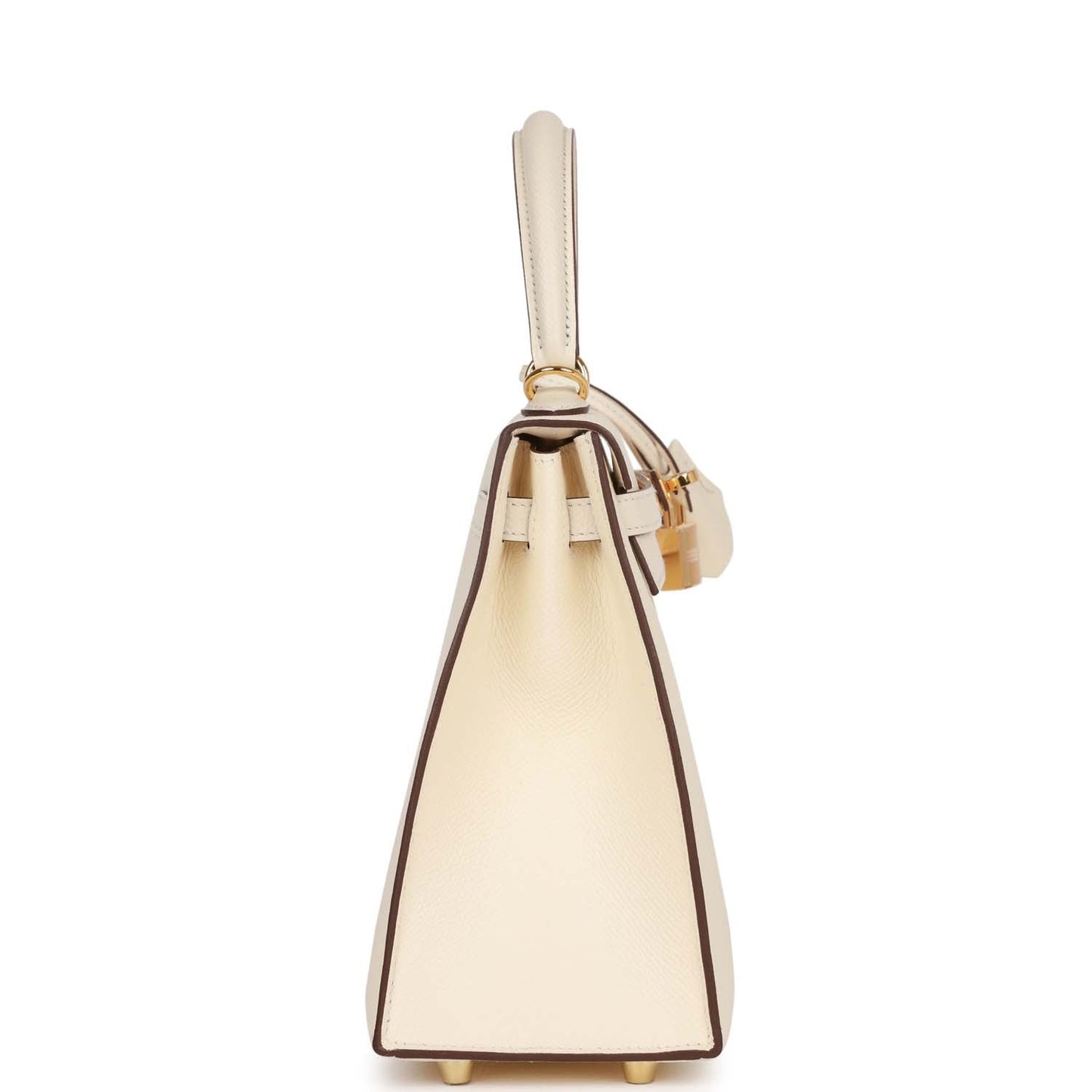 Hermes Kelly 25 Sellier Nata Epsom Gold Hardware