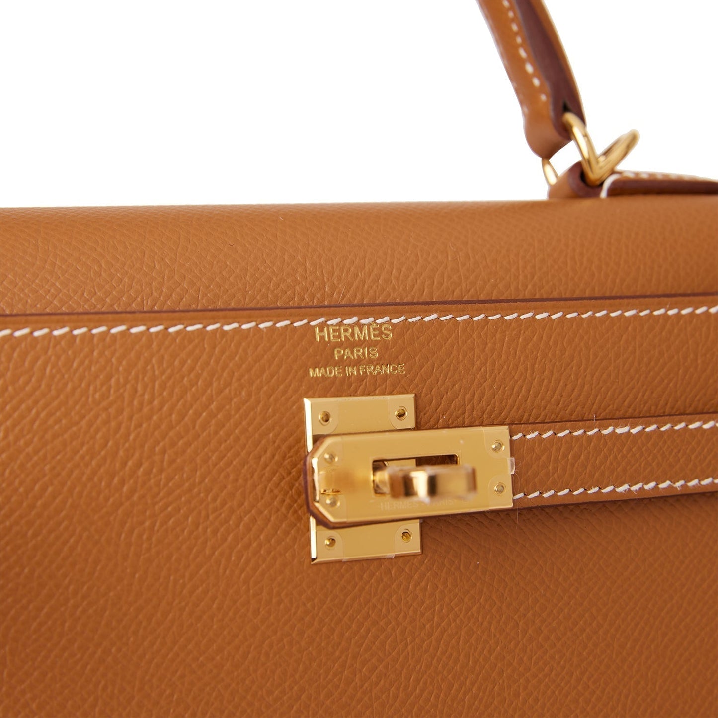 Hermes Kelly 25 Sellier Gold Epsom Gold Hardware