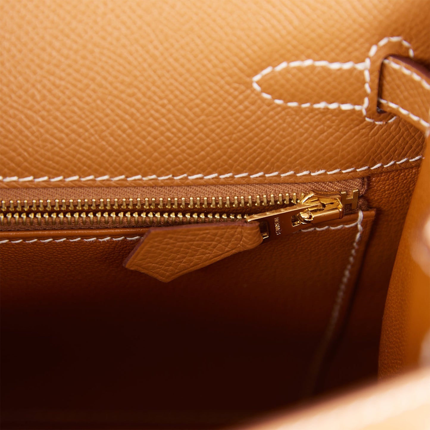 Hermes Kelly 25 Sellier Gold Epsom Gold Hardware