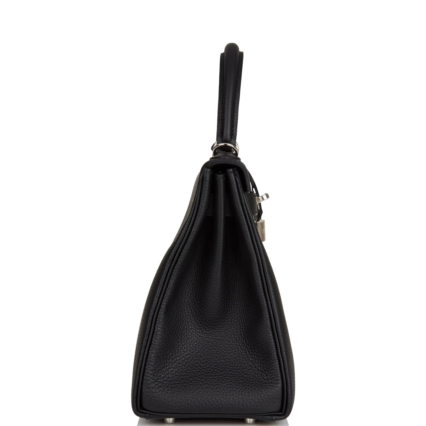 Hermes Kelly 28 Retourne Black Togo Palladium Hardware