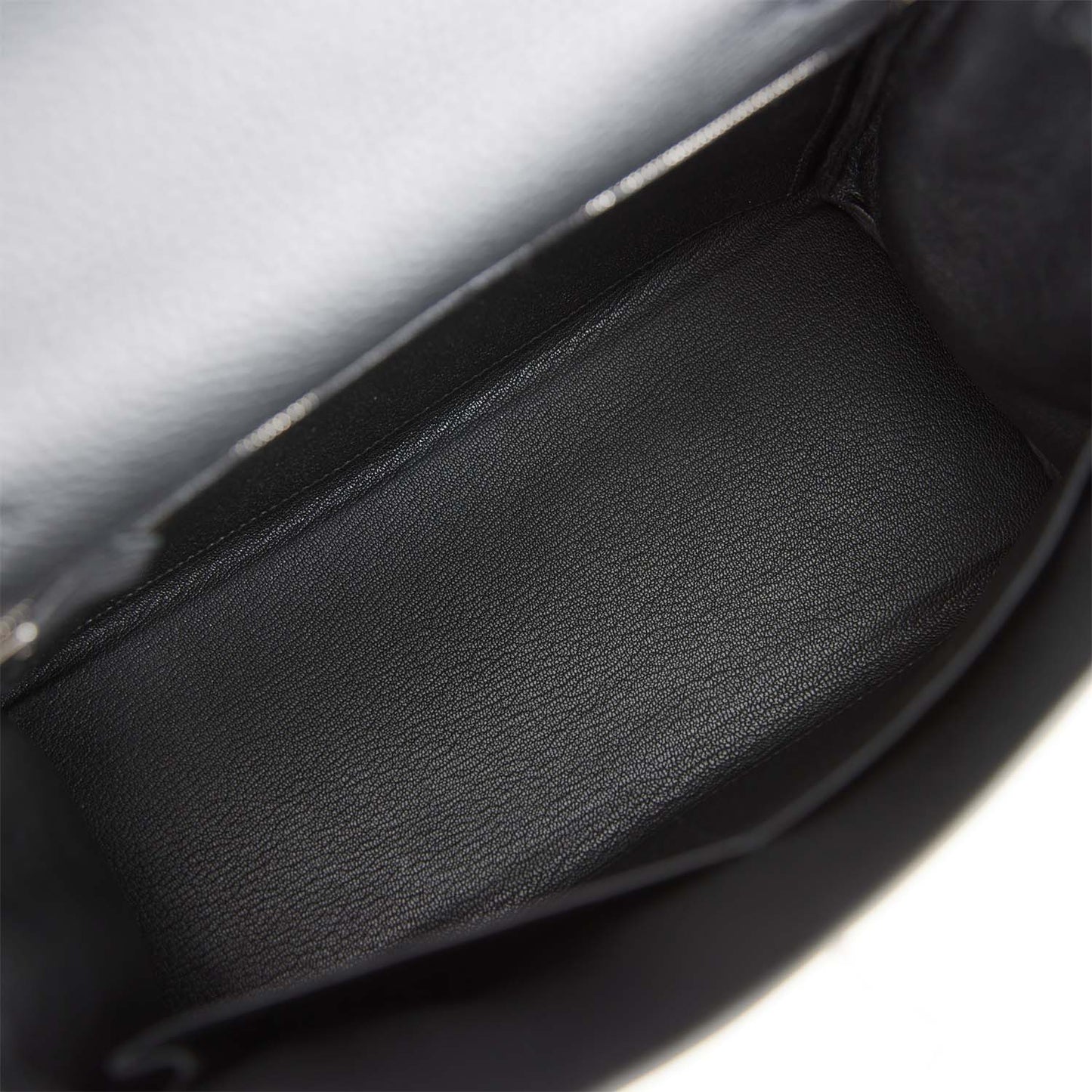 Hermes Kelly 28 Retourne Black Togo Palladium Hardware
