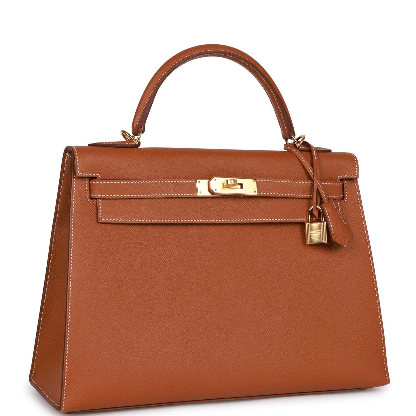 Hermes Kelly 32 Sellier Gold Epsom Gold Hardware
