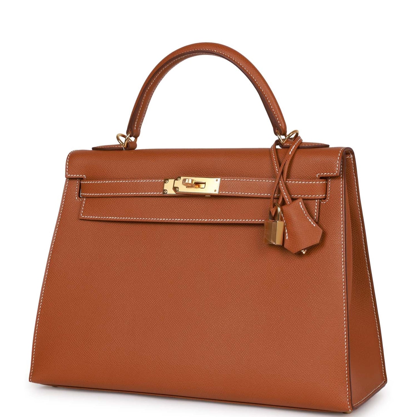 Hermes Kelly 32 Sellier Gold Epsom Gold Hardware