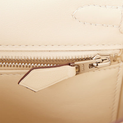 Hermes Kelly 25 Retourne In & Out Nata Swift Palladium Hardware