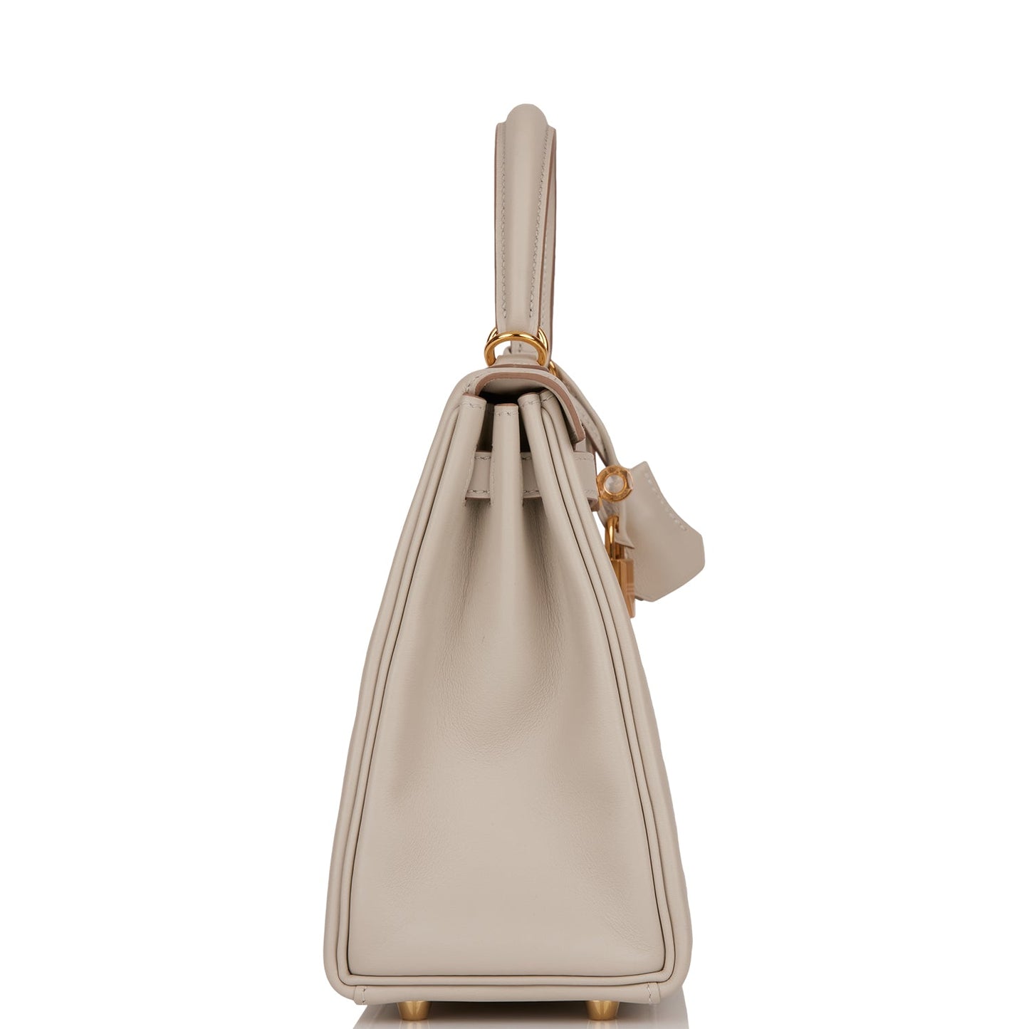 Hermes Kelly 25 Retourne Gris Perle Swift Gold Hardware