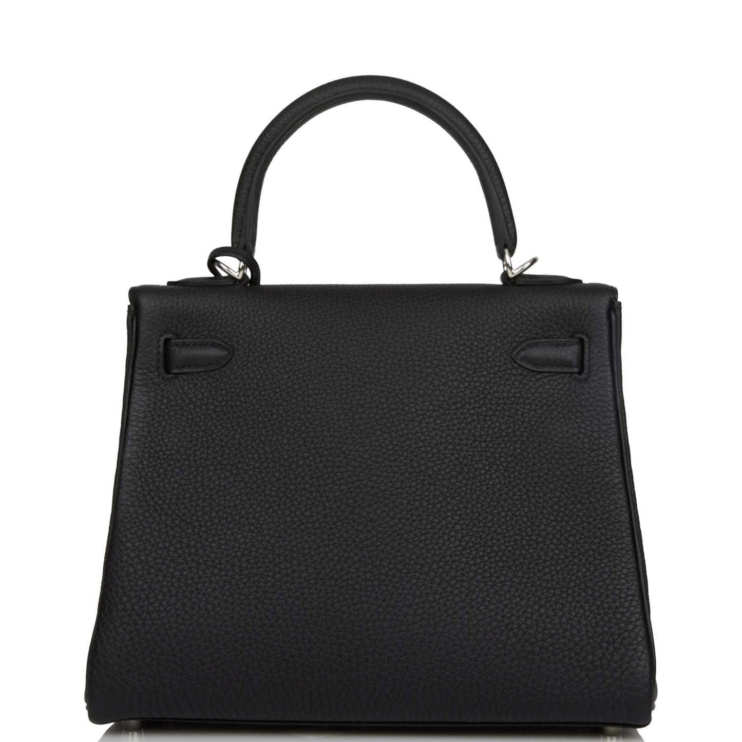 Hermes Kelly 25 Retourne Black Togo Palladium Hardware